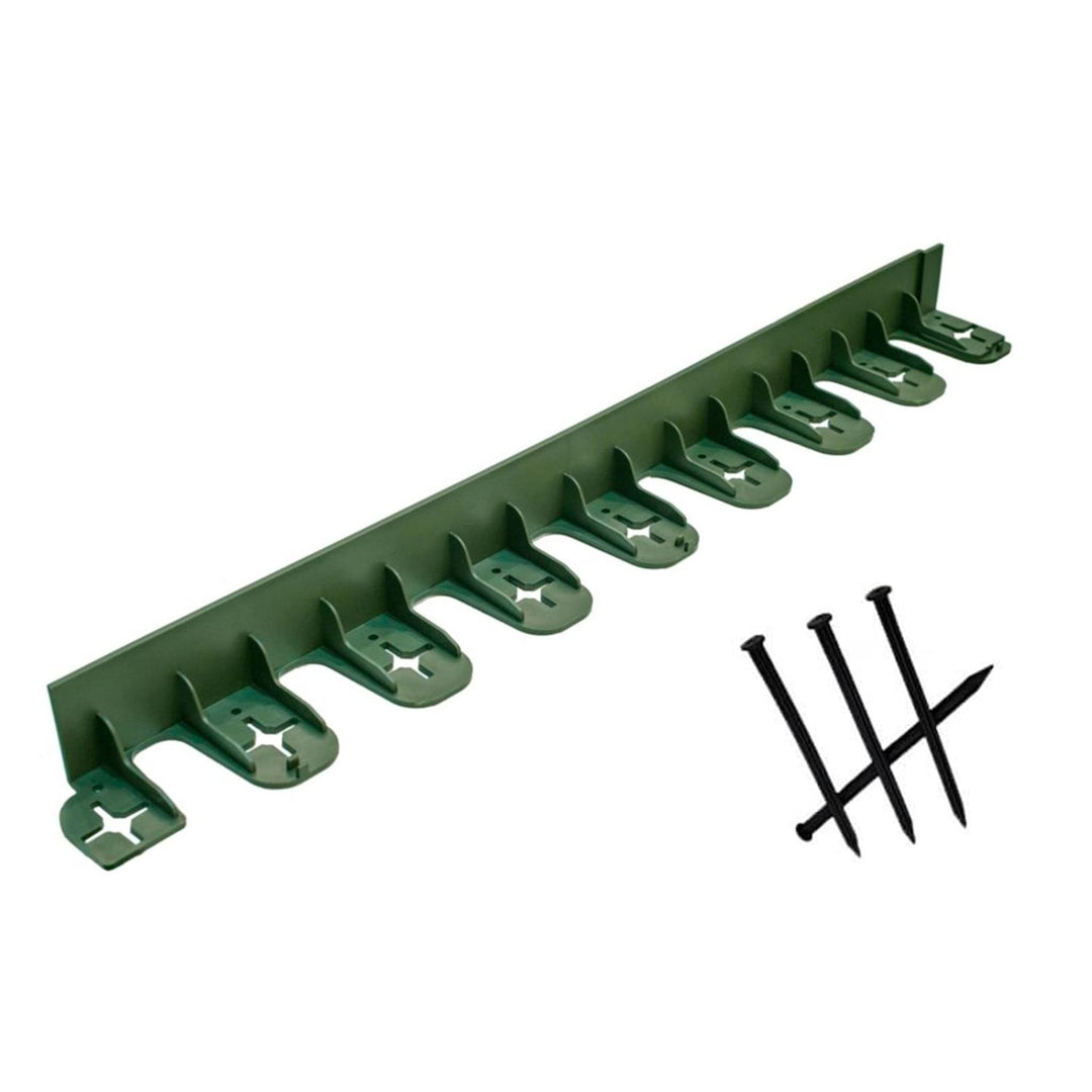 Set mit 4 elastischen Stella-Kanten 75 x 4,5 cm in Grün + 12 Anker