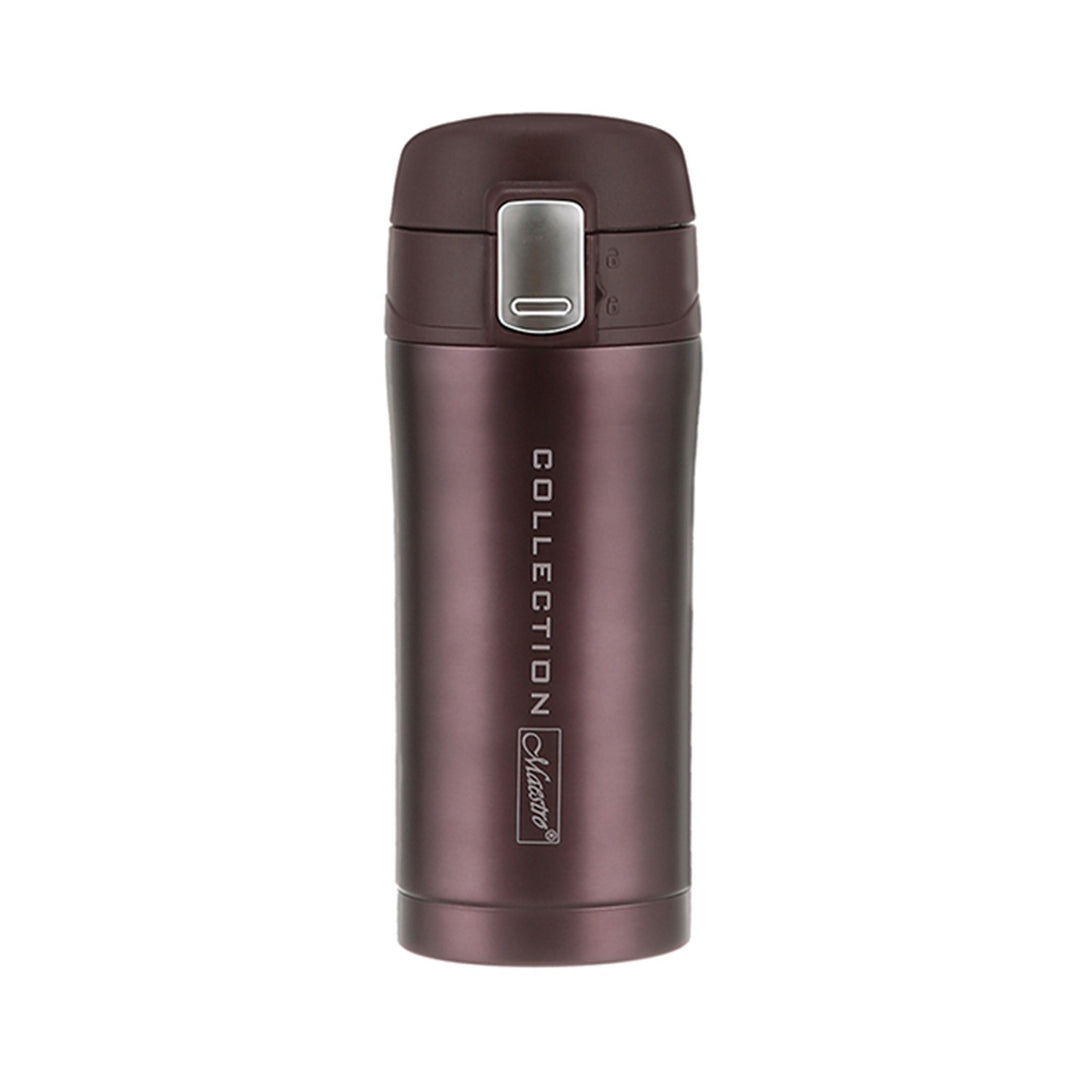 Reisebecher Thermobecher Isolierbecher Hochwertiger Edelstahl (0,32L, Braun)