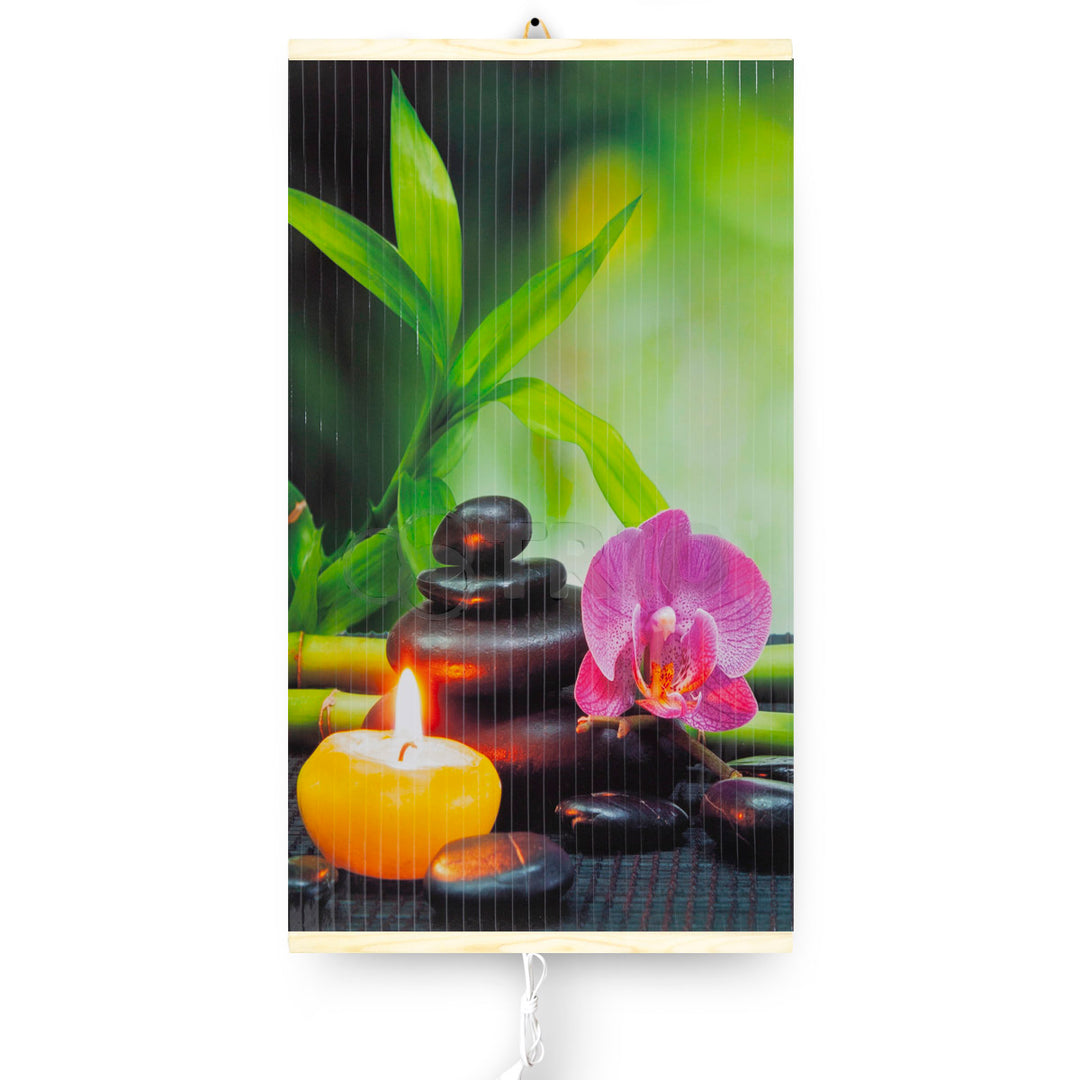 Infrarot-Heizung flexible Heizplatte 430W TRIO Harmonie-Design Abmessungen 100x57cm mit Schalter und Regler