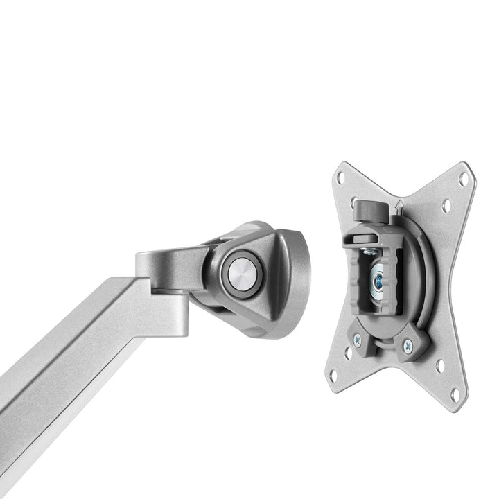 Monitorhalterung mit Gasfeder Tischhalterung Monitorarm Schwenkbar Neigbar Drehbar 13"-32" bis 9kg VESA 75x75 100x100 (Grau)