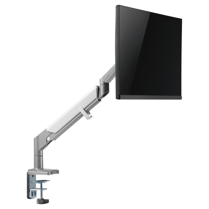 Monitorhalterung mit Gasfeder Tischhalterung Monitorarm Schwenkbar Neigbar Drehbar 13"-32" bis 9kg VESA 75x75 100x100 (Grau)