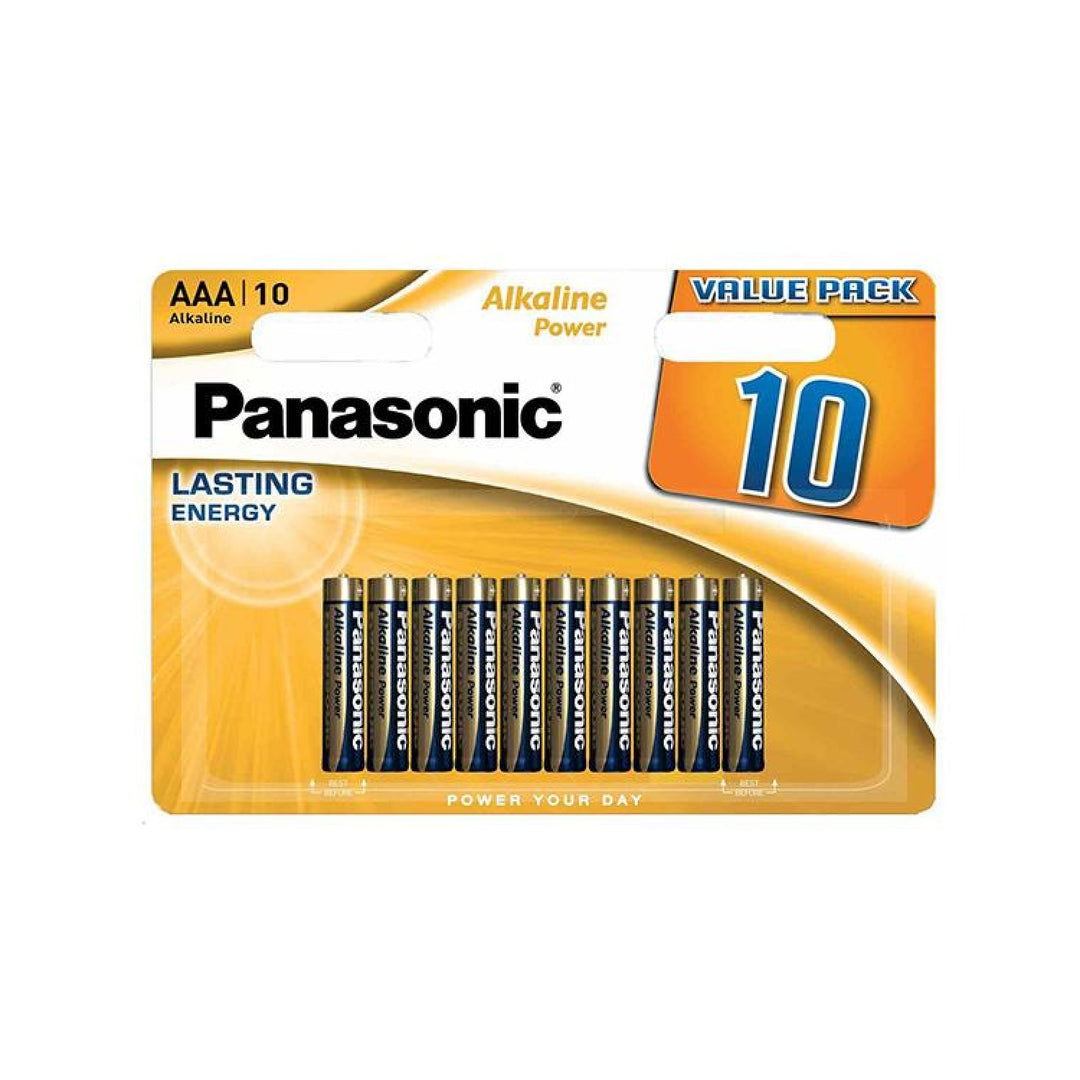 10 x AAA Alkaline-Batterien Panasonic 1,5V LR03 R03