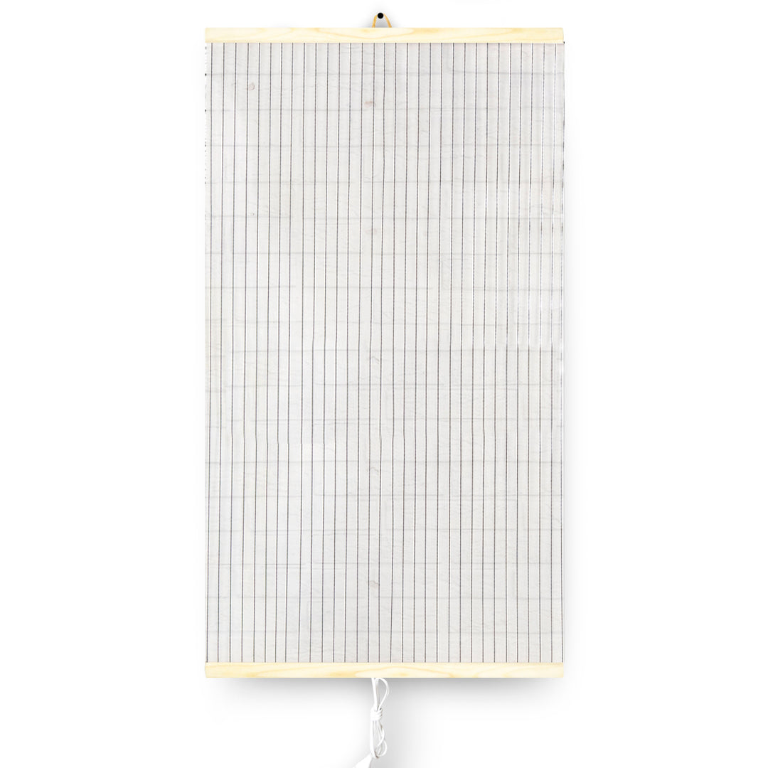 Infrarot-Heizung - flexible Heizplatte 430W TRIO Design 14 transparent, Abmessungen 100x57cm mit Schalter und Regler