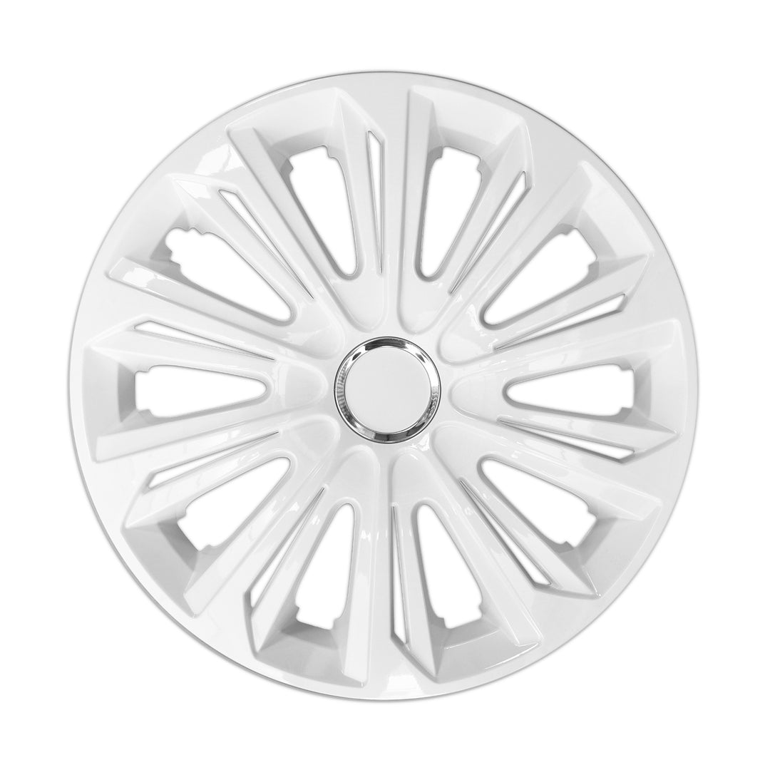 16" NRM STRONG WHITE PAINTED Radkappen 4 Stück - Weiß
