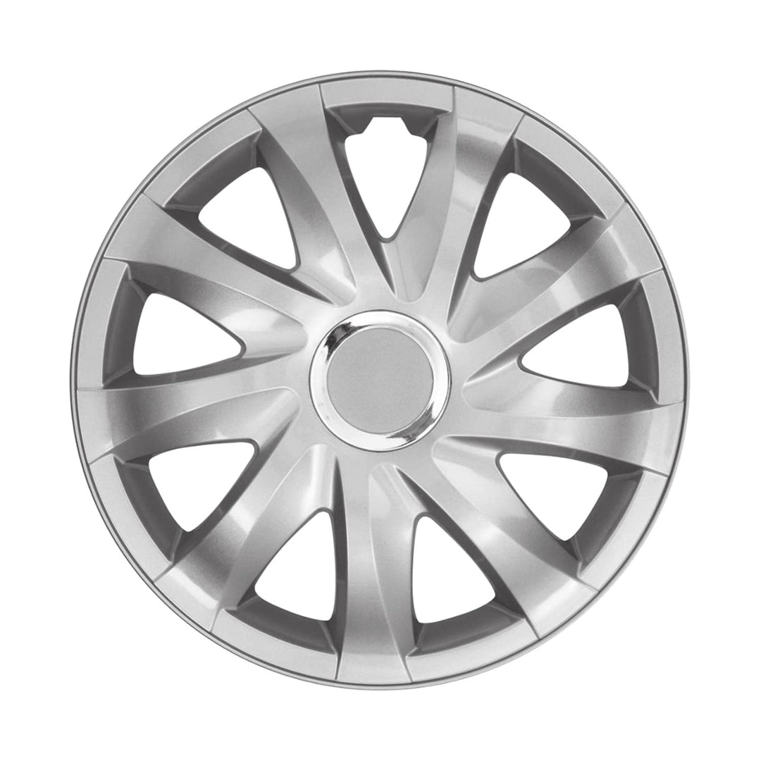 15 "NRM DRIFT SILVER Radzierblenden lackiert 4 Stück - Silber