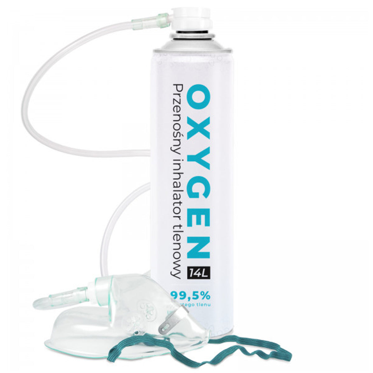 Sauerstoffflasche mit Maske, für Zuhause / Unterwegs, 14L Sauerstoff