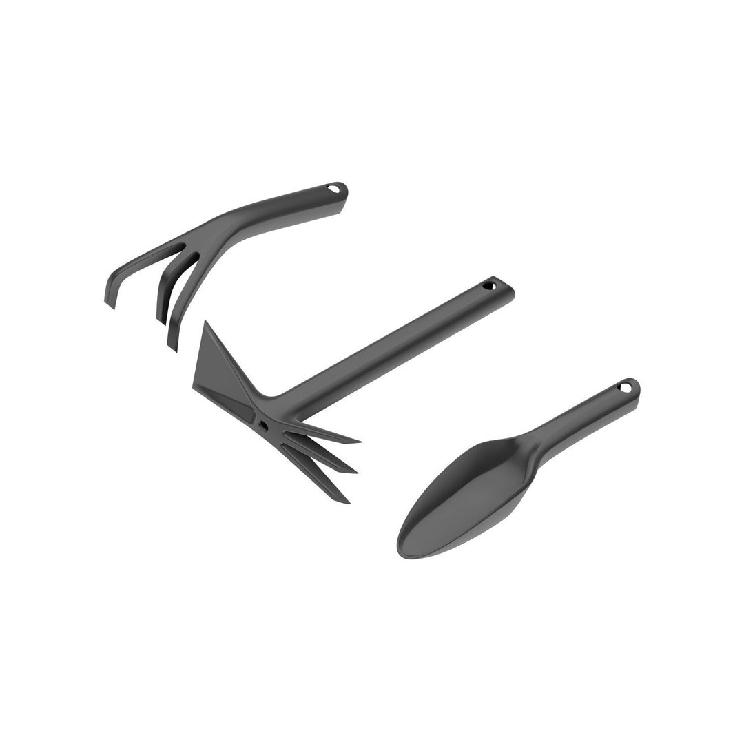 Cellfast 3-Stück Set Pflanzkelle, Grubber, Doppelhacke