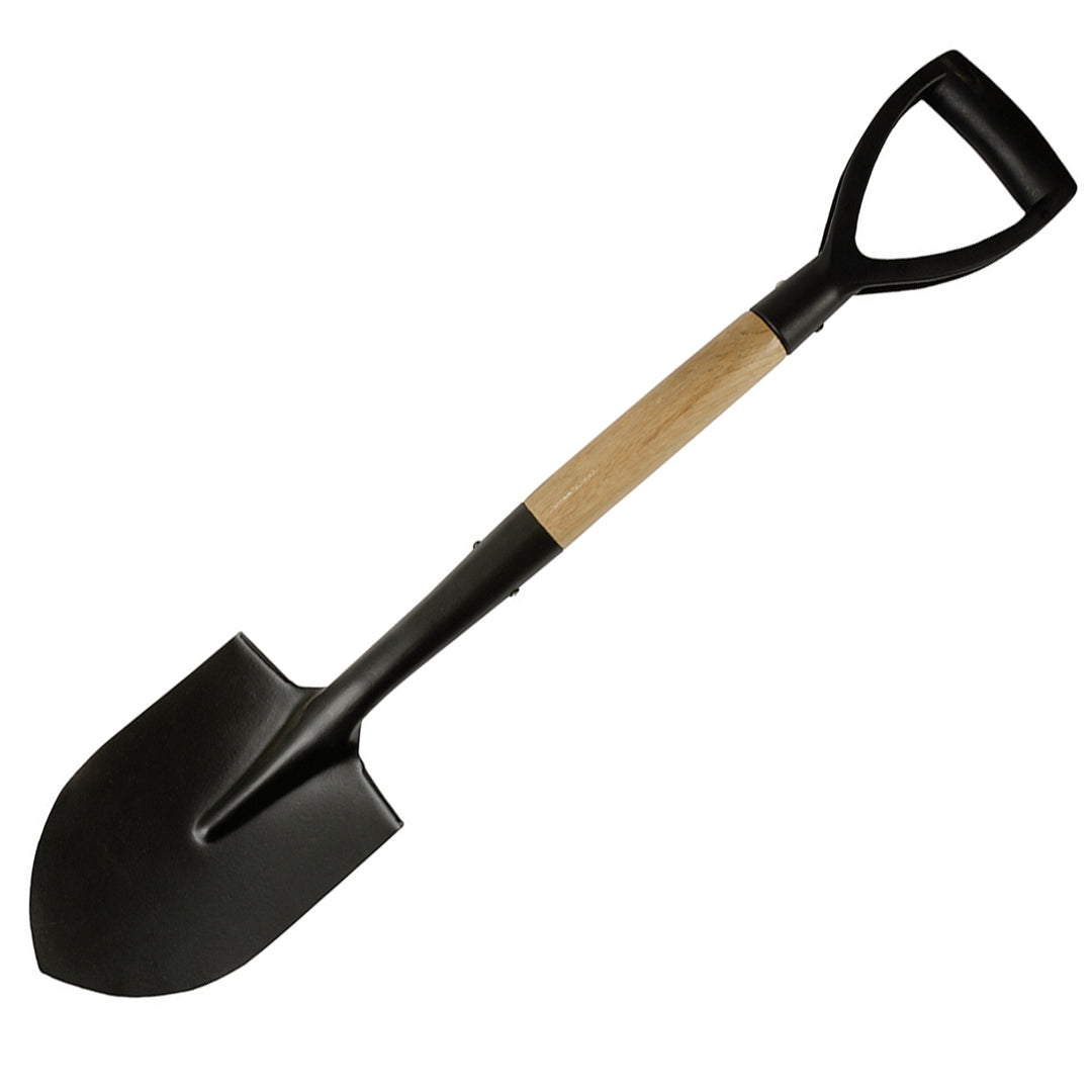 Gärtnerspatenl mit Holzgriff 72cm Mini-Spaten Schaufel D-Griff