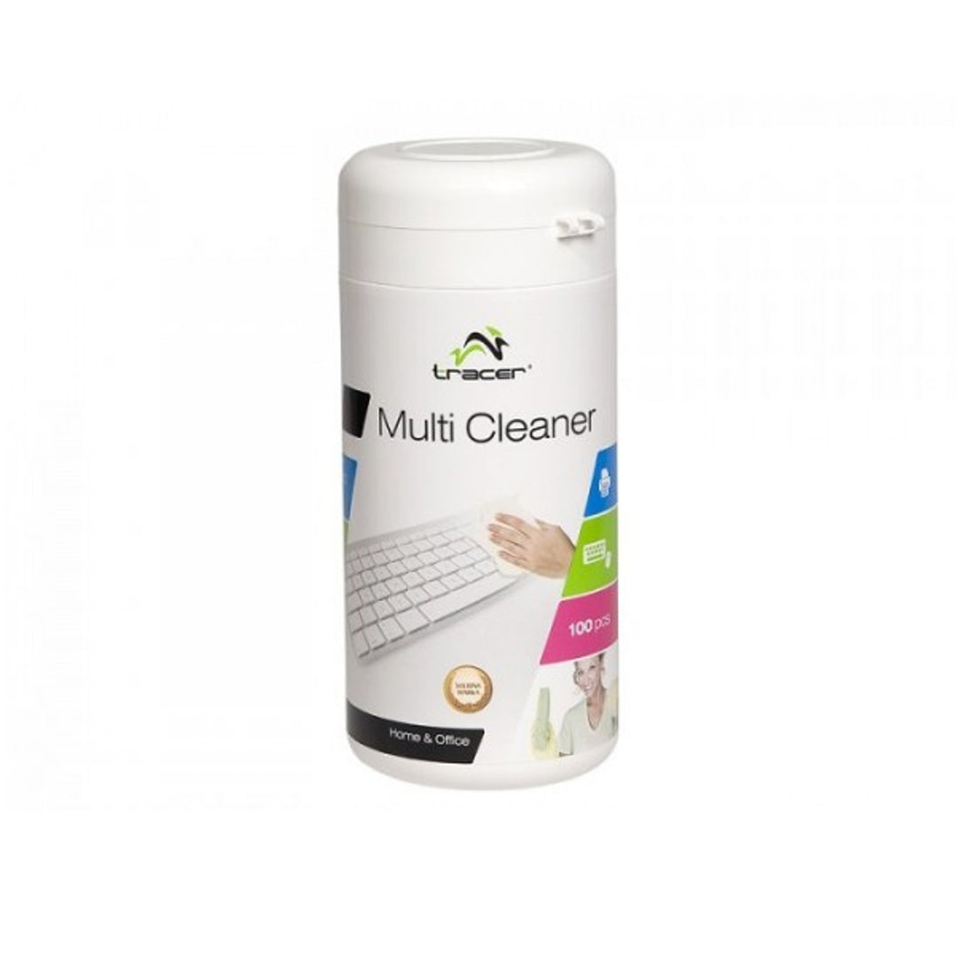 Tracer TRASRO42098 Multi Cleaner Tissues Feuchte Tücher Befeuchtete Tücher Schlauchreinigung Tastaturen Mäuse 100 Stück