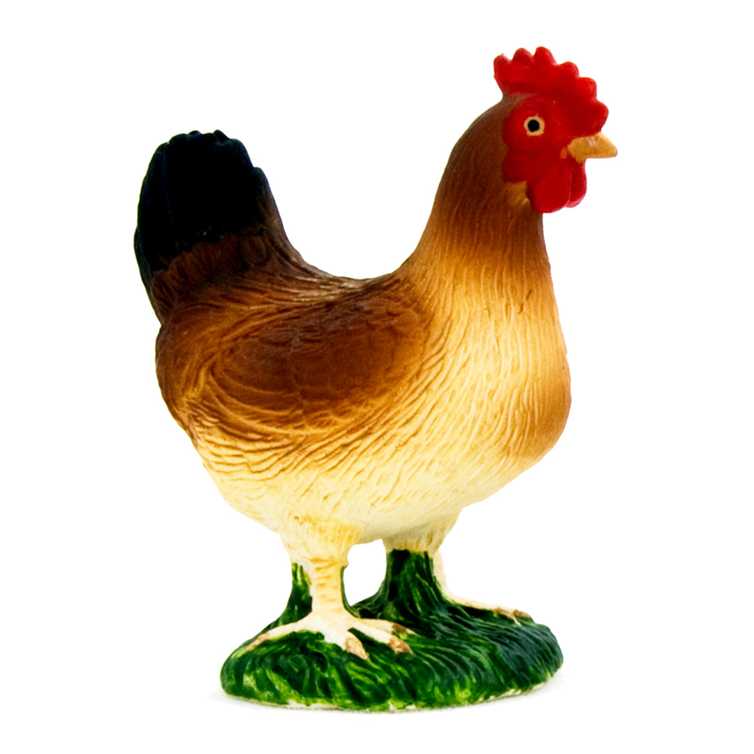Animal Planet Tierfifur Spielfigur - Figur Henne– 2 cm x 4,5 cm - detailgetreu u. handbemalt - qualitativ u. Sicher