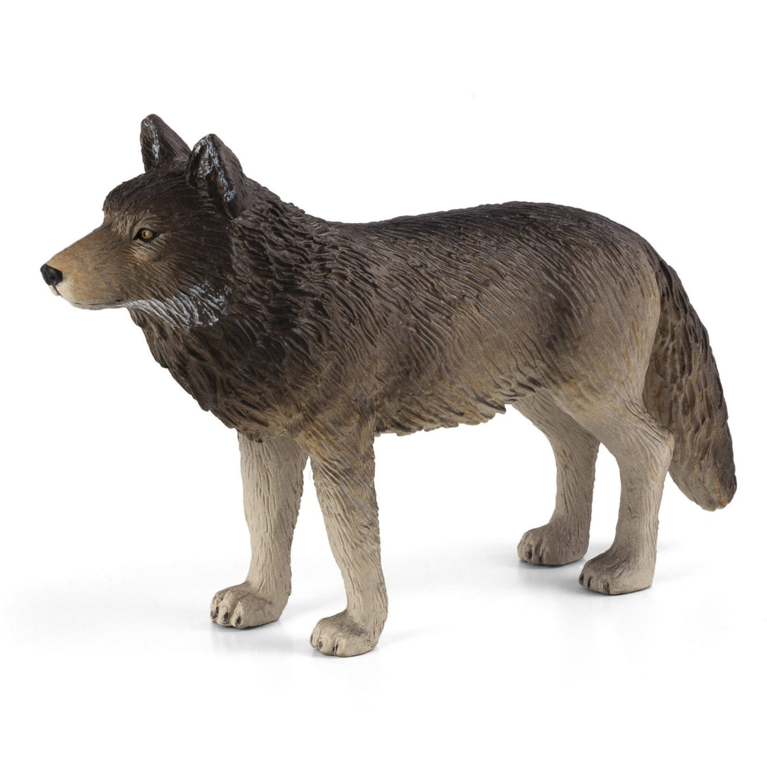 Animal Planet Tierfifur Spielfigur - Figur Wolf, Animal Planet 10 cm x 6 cm x 2,5 cm - detailgetreu u. handbemalt - qualitativ u. Sicher