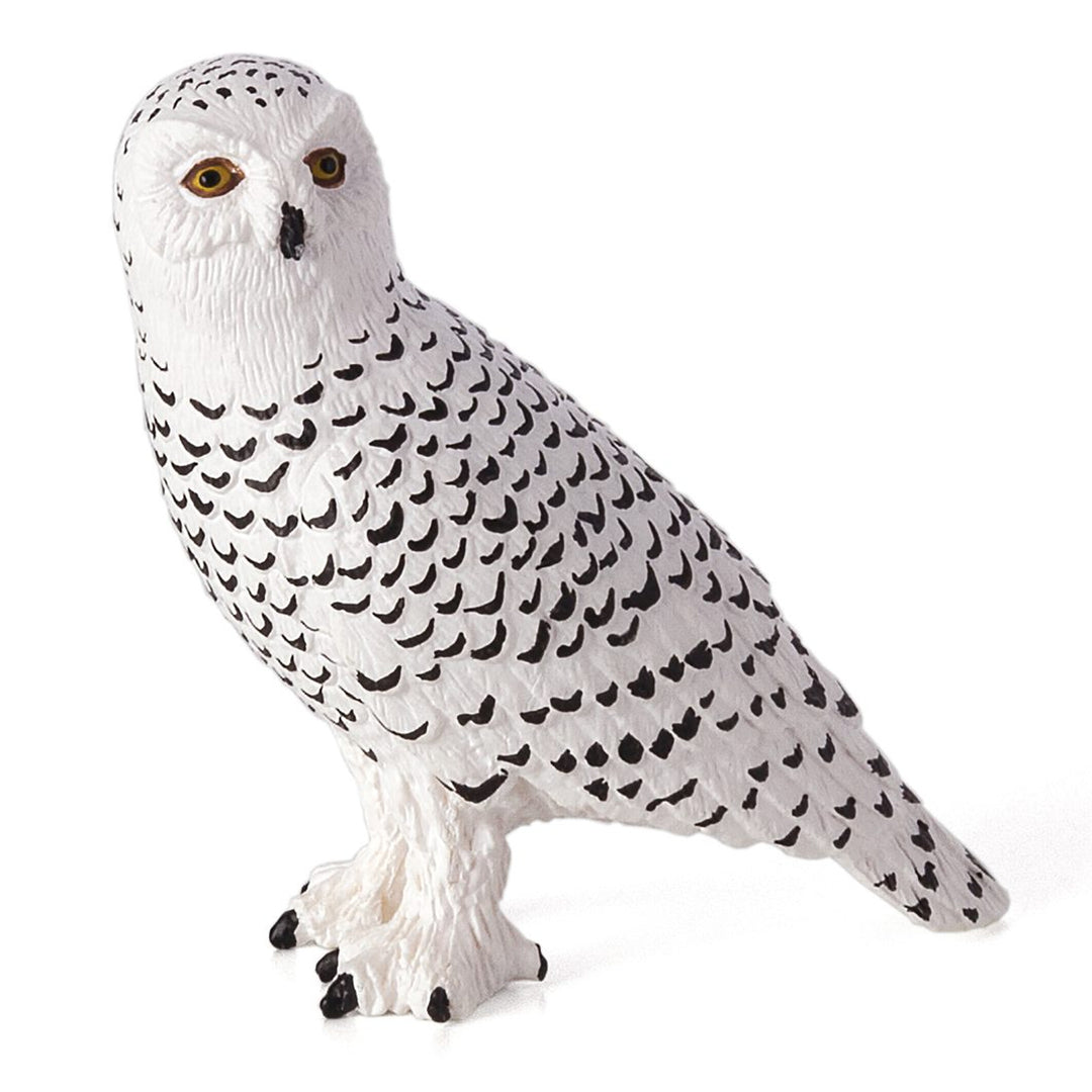Animal Planet Tierfifur Spielfigur - Schnee-Eule-Figur, Animal Planet 5 cm x 2,5 cm x 5,25 cm - detailgetreu u. handbemalt - qualitativ u. Sicher