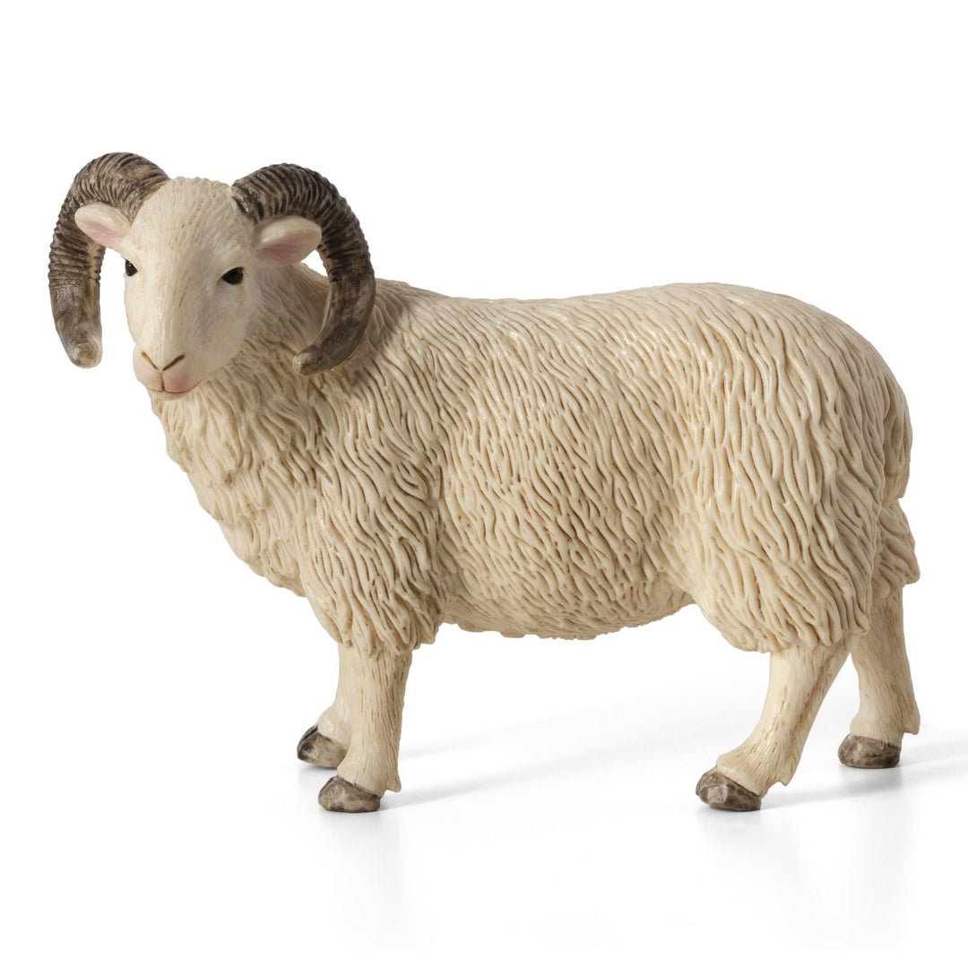 Animal Planet Tierfifur Spielfigur - Widder-Figur –10 cm x 3,5 cm x 8 cm - detailgetreu u. handbemalt - qualitativ u. Sicher