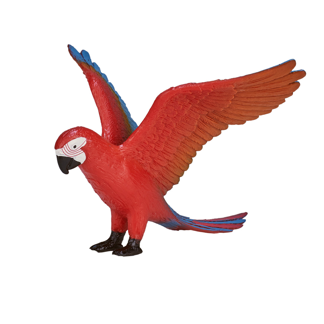Animal Planet Tierfifur Spielfigur - ARoter Ara Papagei Figur, Animal Planet, 10 cm x 9 cm x 9 cm - detailgetreu u. handbemalt - qualitativ u. Sicher