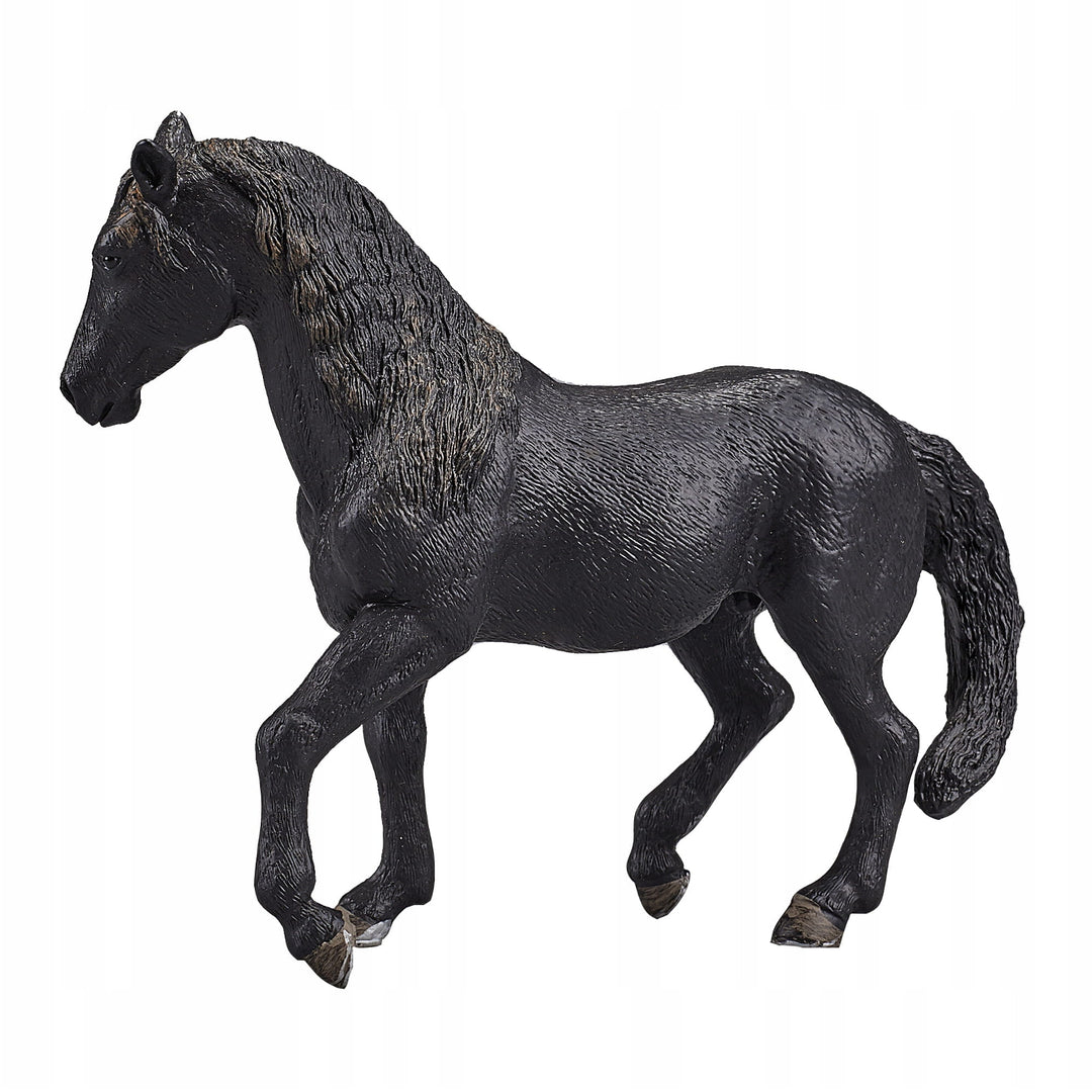 Animal Planet Tierfifur Spielfigur -Schwarzer Andalusier Armasar Figur - 14 cm x 4,5 cm x 10,5 cm - detailgetreu u. handbemalt - qualitativ u. sicher