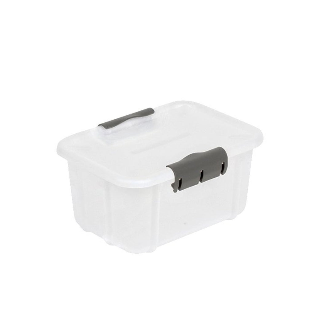 BranQ Velur 8L Aufbewahrungsbox mit Deckel - transparent