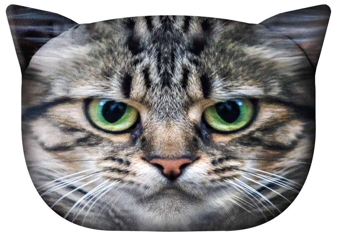Knuddeliges Designer Kissen mit Katzen-Motiv Katzenkissen Dekokissen Zierkissen mit verdecktem Reißverschluss und Füllkissen Borys
