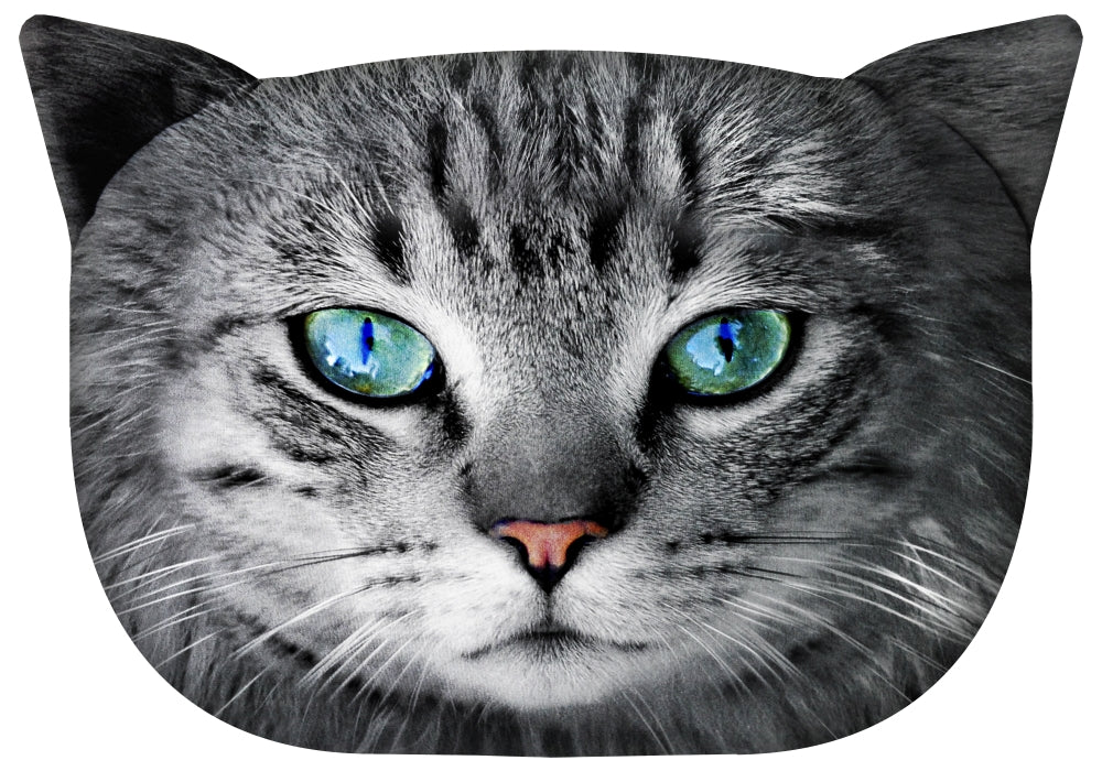 Knuddeliges Designer Kissen mit Katzen-Motiv Katzenkissen Dekokissen Zierkissen mit verdecktem Reißverschluss und Füllkissen Fryc