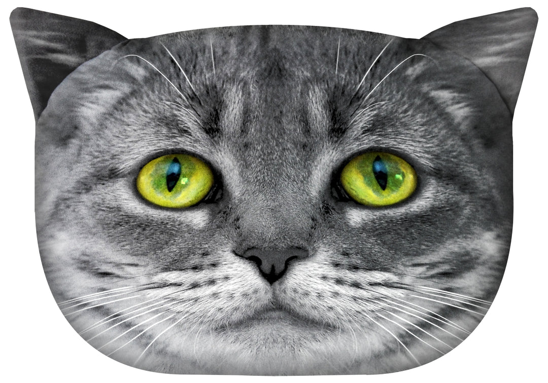 Designer Kissen mit Katzen-Motiv Katzenkissen Dekokissen Zierkissen mit verdecktem Reißverschluss und Füllkissen Lolek