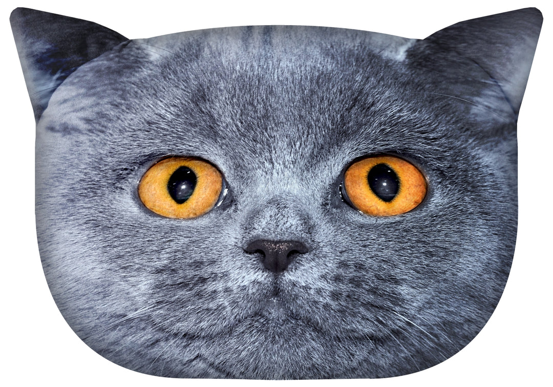 Designer Kissen mit Katzen-Motiv Katzenkissen Dekokissen Zierkissen mit verdecktem Reißverschluss und Füllkissen Leon