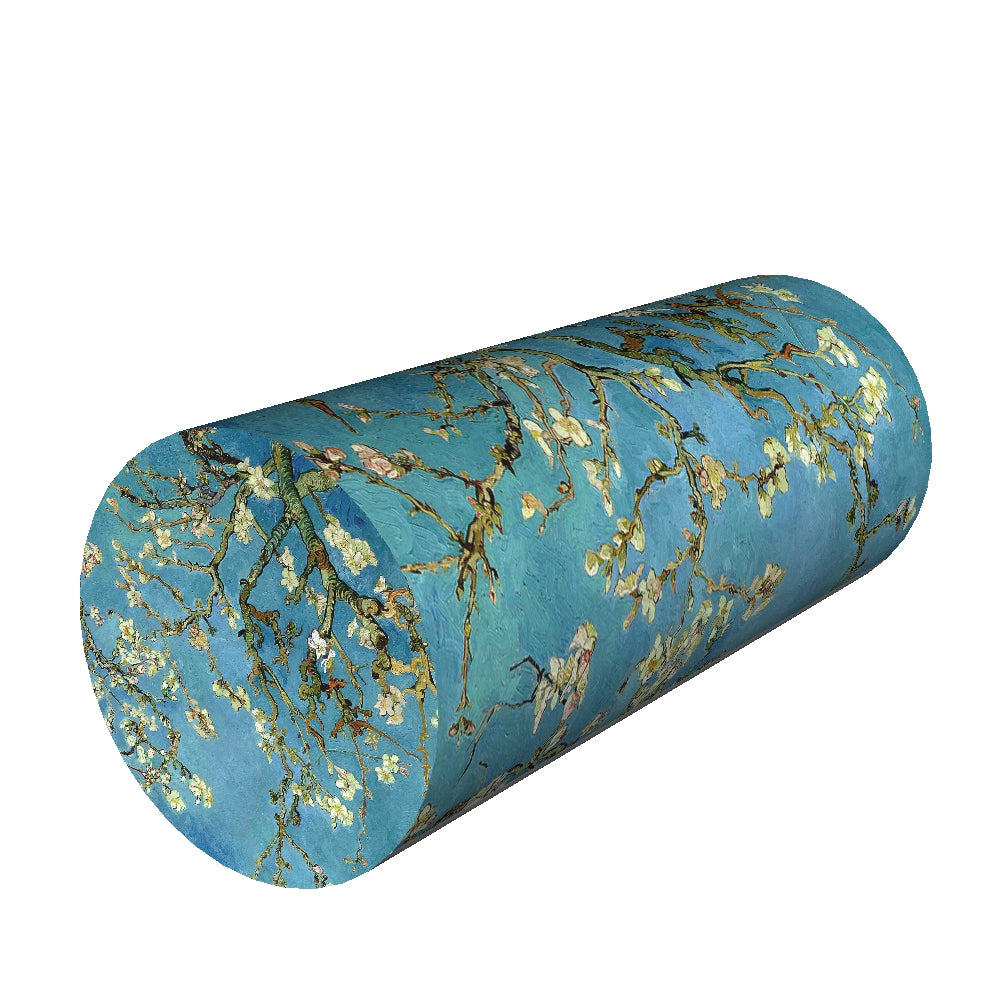Nackenkissen Lendenrolle 40x15cm Kissen Stützkissen Rolle Thermoaktiver Schaum Rollenkissen Almond