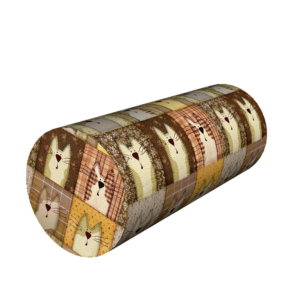 Nackenkissen Lendenrolle 40x15cm Kissen Stützkissen Rolle Thermoaktiver Schaum Rollenkissen Pexeso Beige