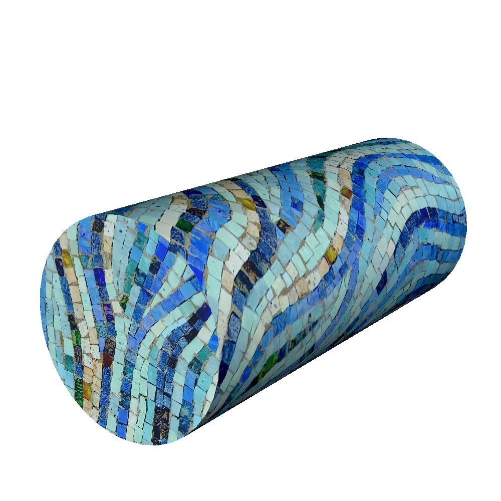 Nackenkissen Lendenrolle 40x15cm Kissen Stützkissen Rolle Thermoaktiver Schaum Rollenkissen Mozaic
