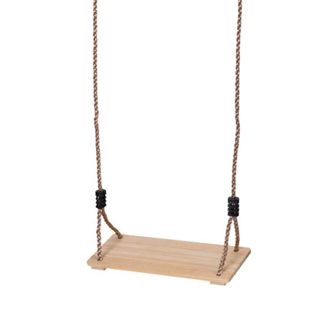 Rechteckige Holzschaukel Hängeschaukel Gartenschaukel 40x16cm