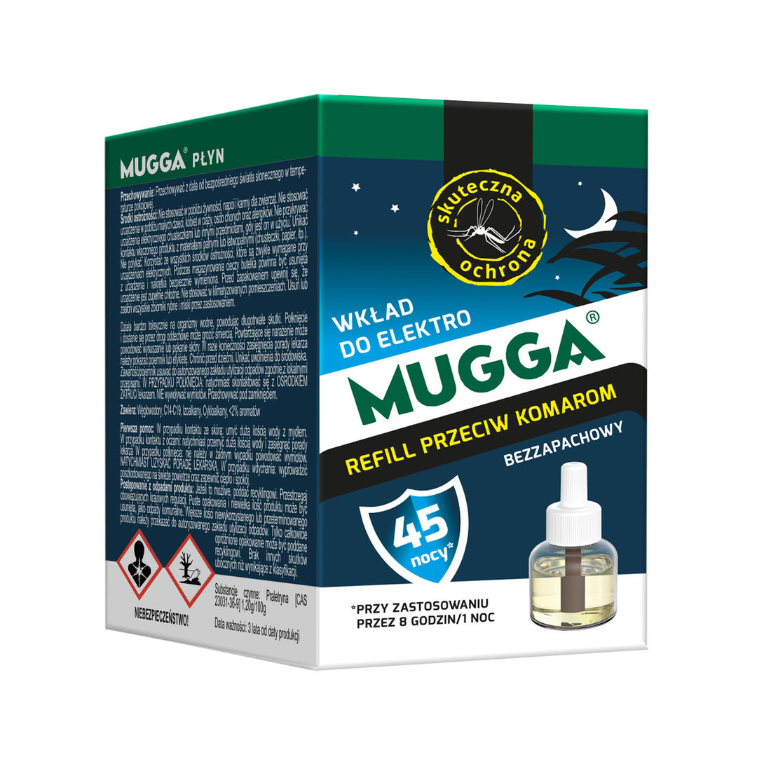 Mückenschutz-Nachfüllpackung für Mugga Elektro Mugga 45 nights 35ml
