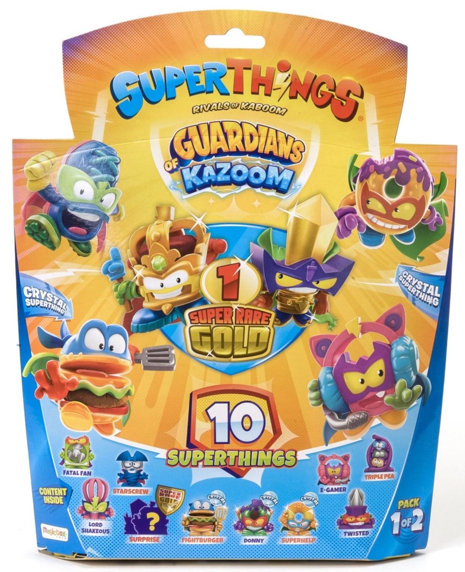 SuperThings Guardians of Kazoom Set 10 Magic Box 1 Figur in goldene Fa ...