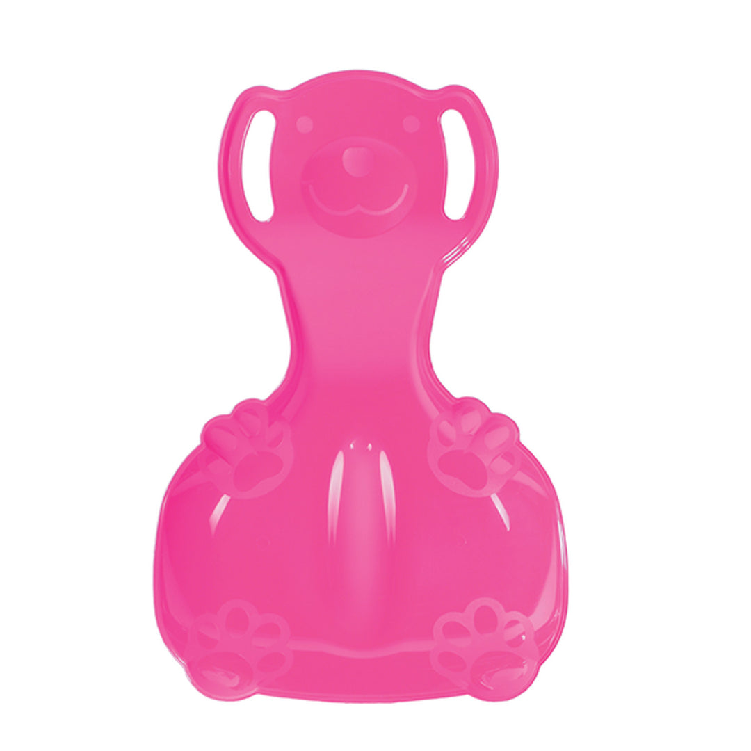 Rutschteller Schneerutscher Polar Bear 1 aus Kunststoff Schnee Porutscher pink