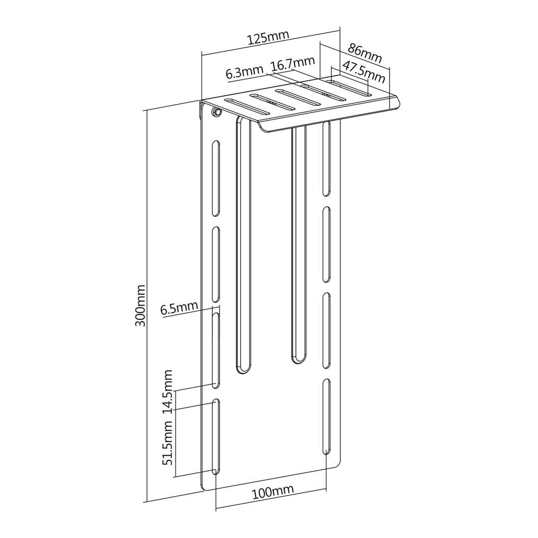 VESA Kamerahalterung Camcorderhalterung Befestigung an der Rückseite des Monitors oder Monitorarm VESA-Standard: 100x100 Halterung für Kamera Max. Gewicht: 2 kg