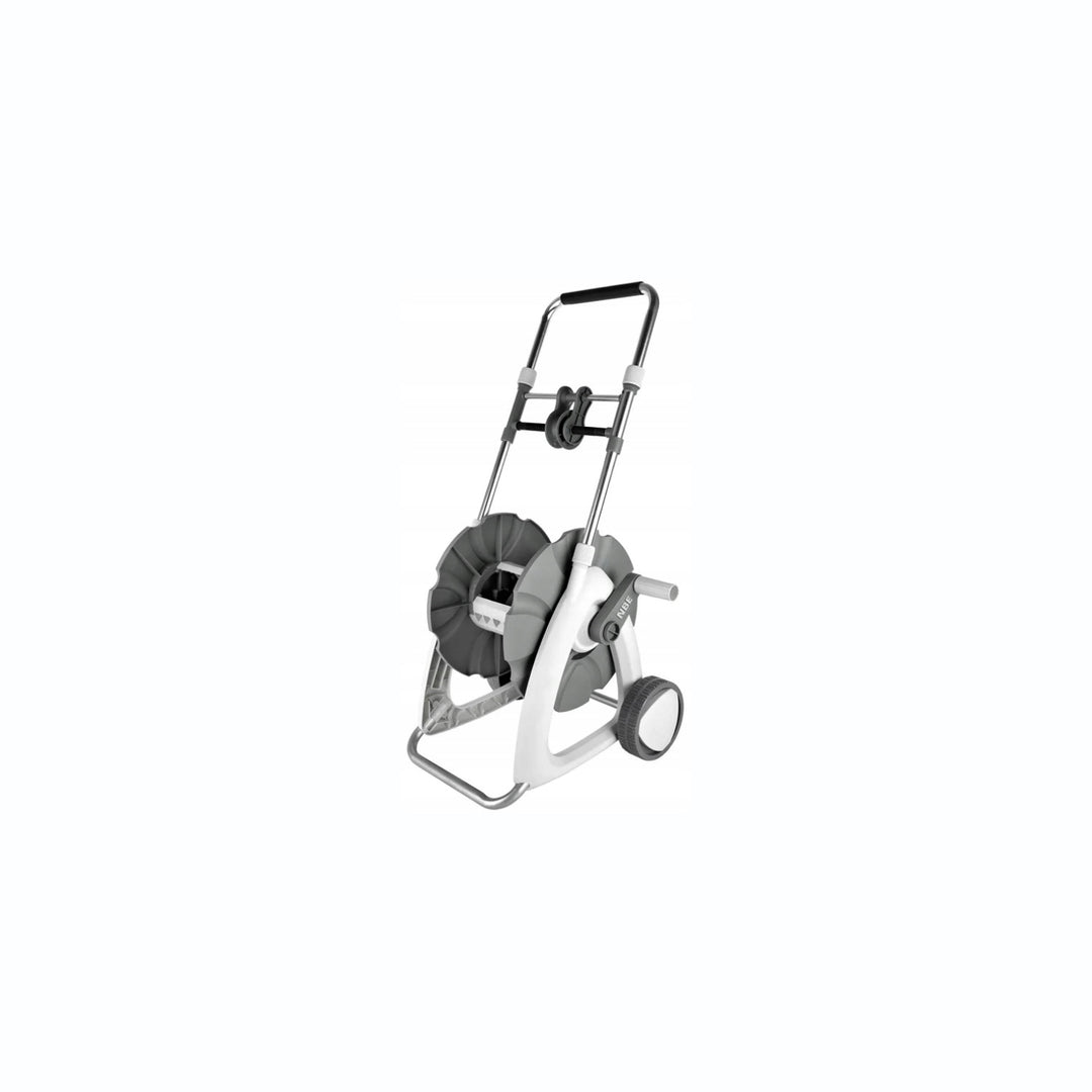 Gartenschlauchwagen Schlauchwagen mit bis zu 45m (1/2") Kapazität Solide 145mm Räder Stahlrahmen Verstellbarer Griff Zwei Universal-Kupplungen