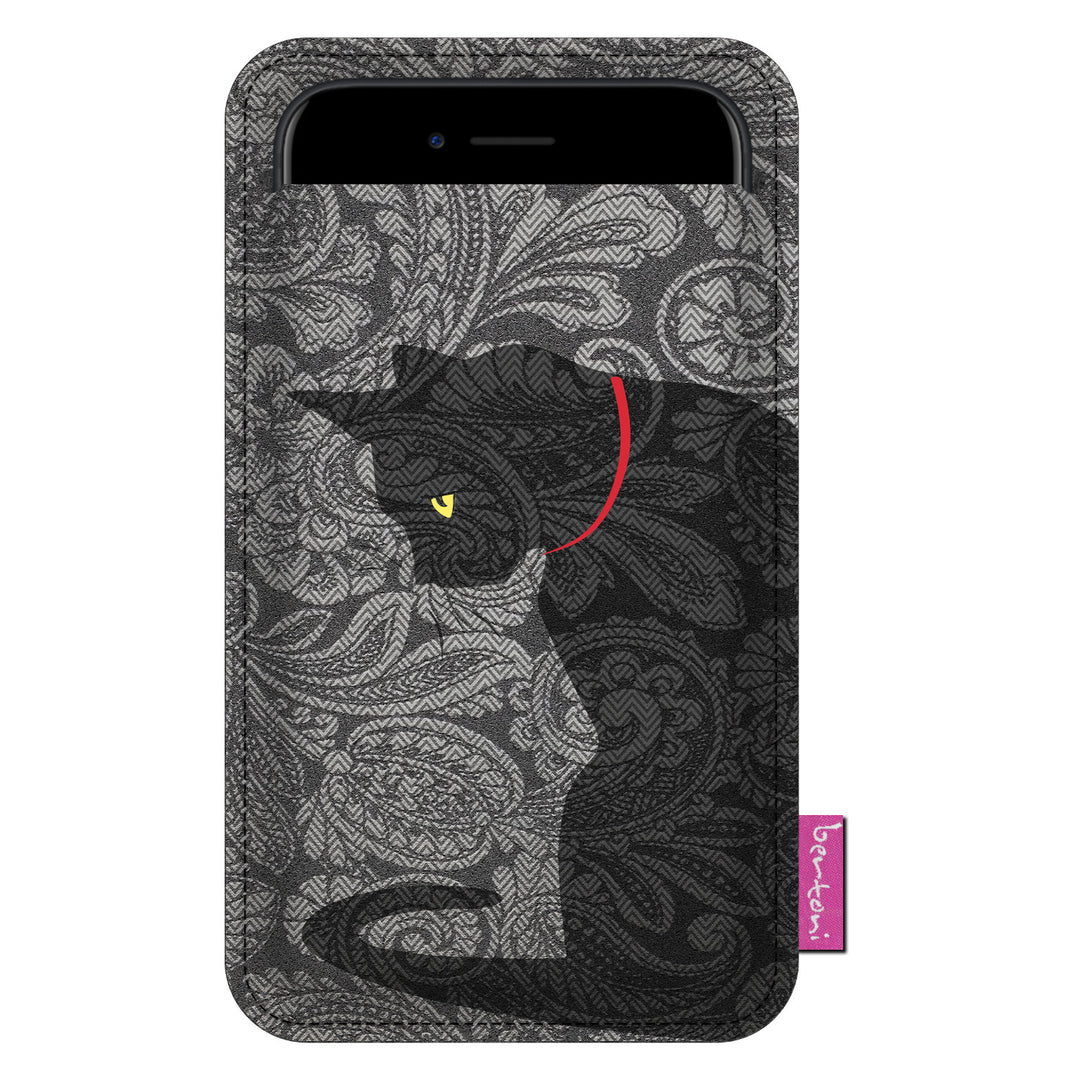 Bertoni Smartphone-Tasche, aus ökologischem Filz, 105x195 mm, Blob-Muster, EE0027