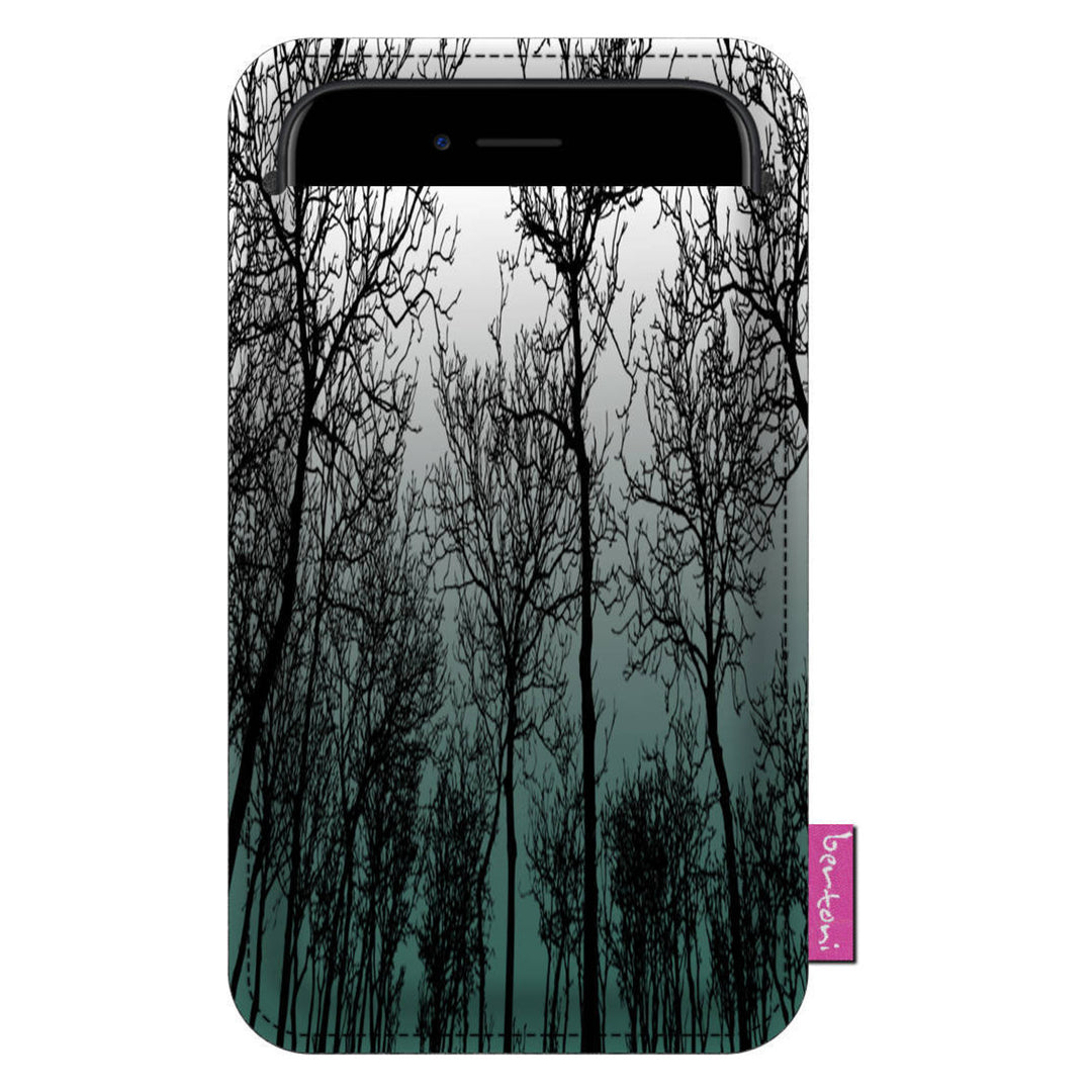 Bertoni Smartphone-Tasche, aus ökologischem Filz, 105x195 mm, Forest Mood Muster, EE0028