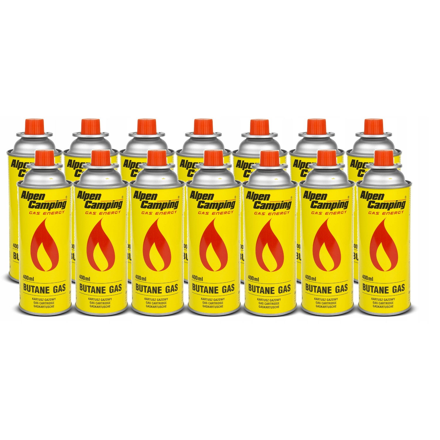 14x Alpen Camping 400ml Gaskartusche, Zertifikat: Pi 0875, entspricht – Euroelectronics DE