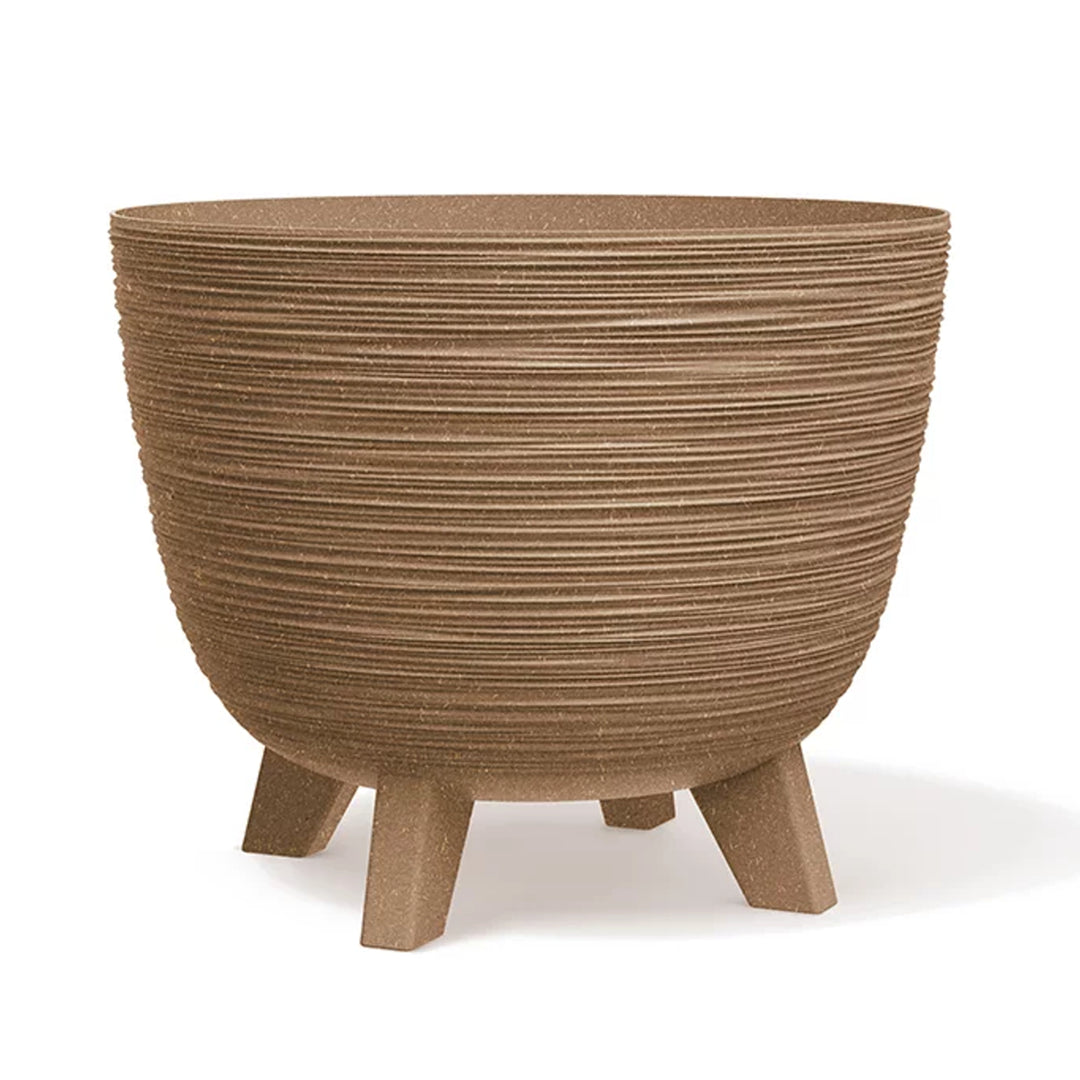 Blumentopf Schale mit Füße Pflanzschale UV-strahlenbeständig Prosperplast Furu Eco Wood-Naturo ⌀ 290mm
