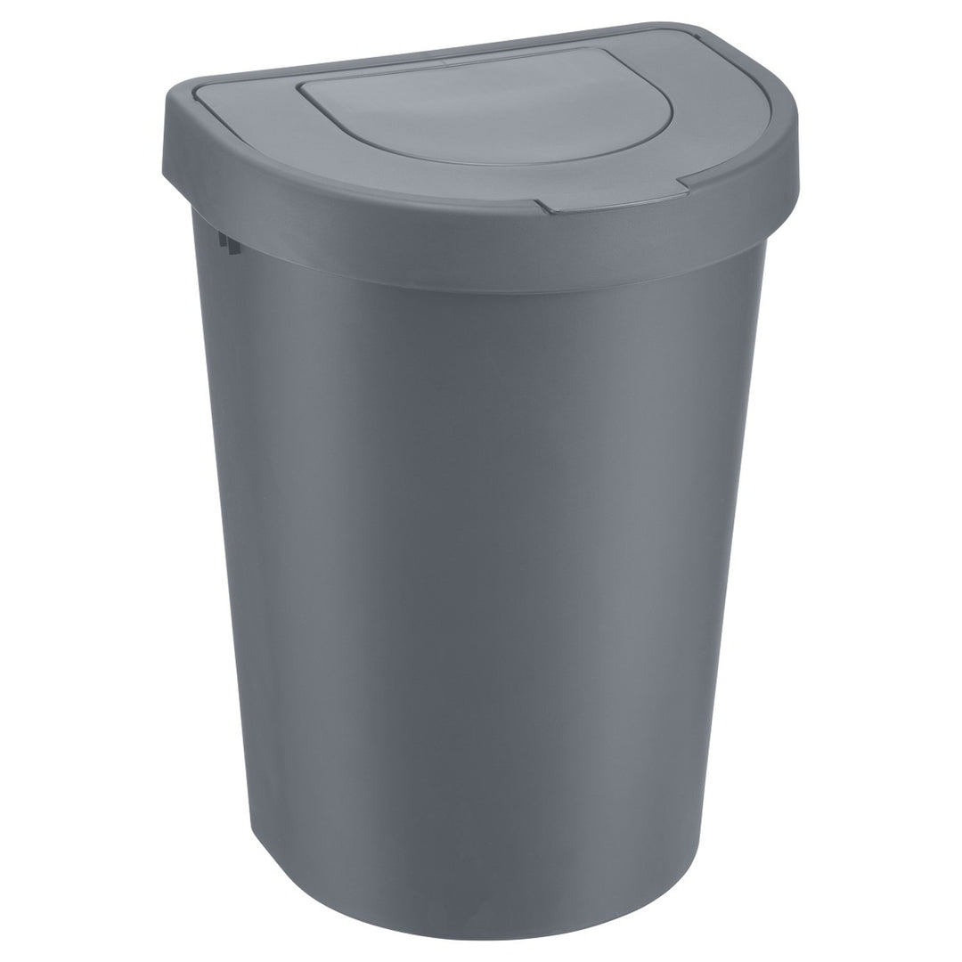 Plast Team Abfalleimer mit Schwingdeckel, grau, 25 l, Seattle Swing