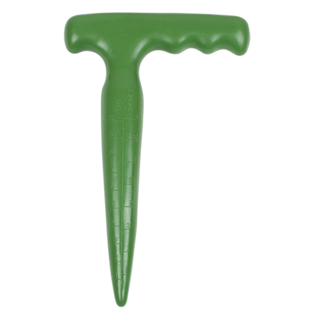 Greenmill GR0197 Hand-Pikierstab 17,5cm, Pflanzlocher, Pflanzhilfe, Zwiebelpflanzer-Werkzeug