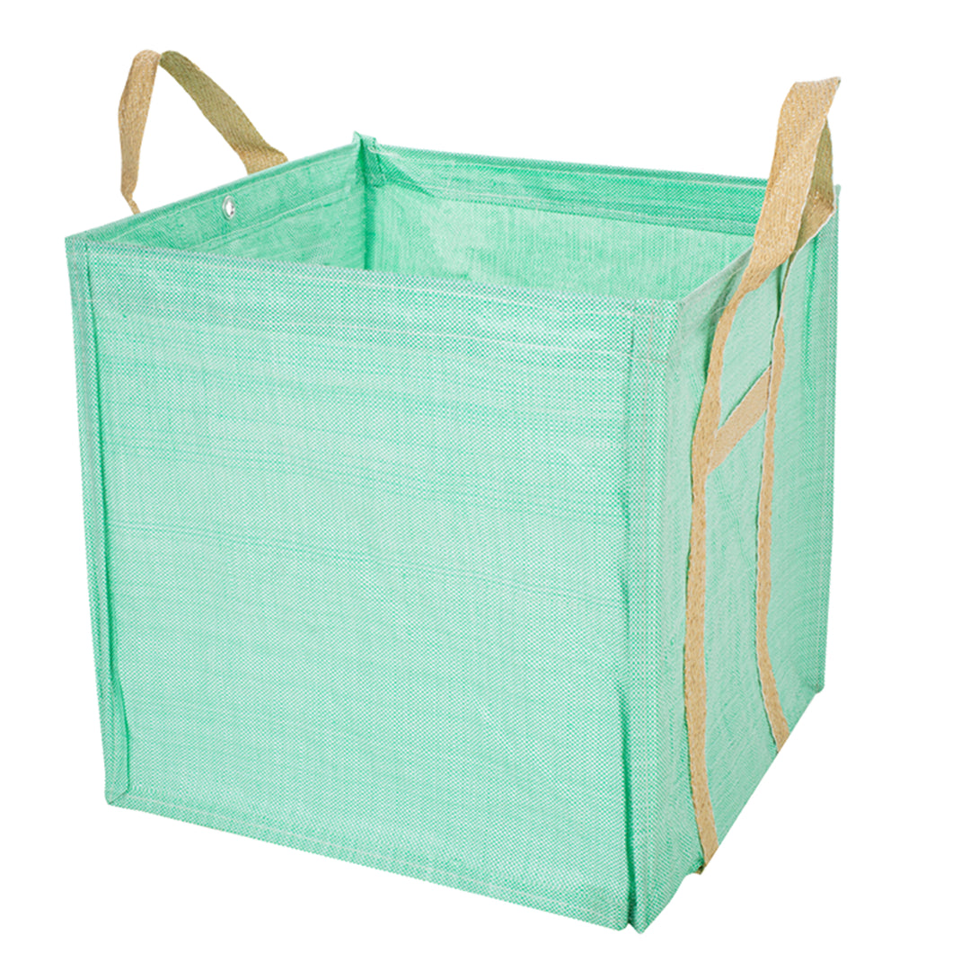 Greenmill GR0605 Gartentasche mit Griffen - Faltbarer Gartenbehälter, 195L Kapazität, Polyethylen, 58 x 58 x 58 cm