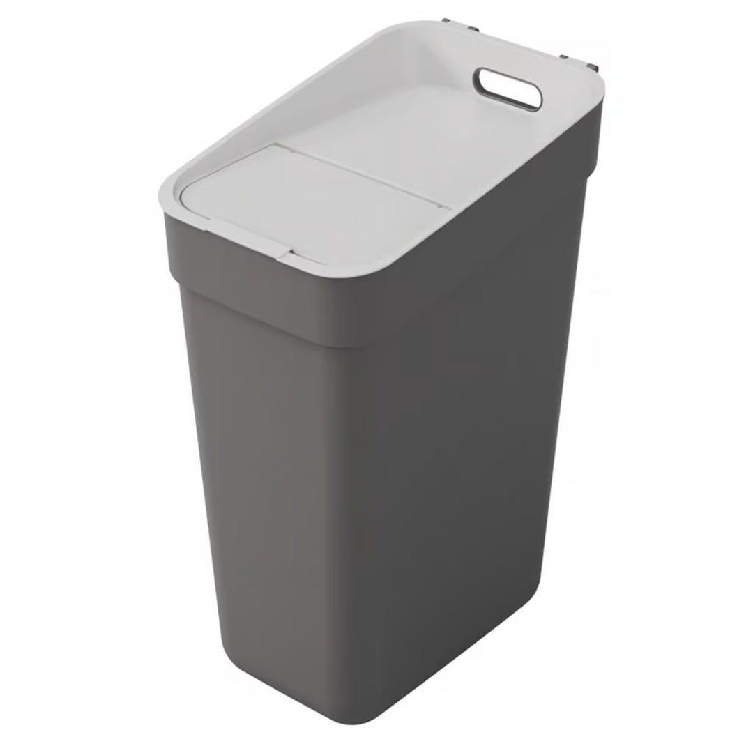 Curver Abfallbehälter, für Recycling, 30 Liter, dunkelgrau, Ready to Collect