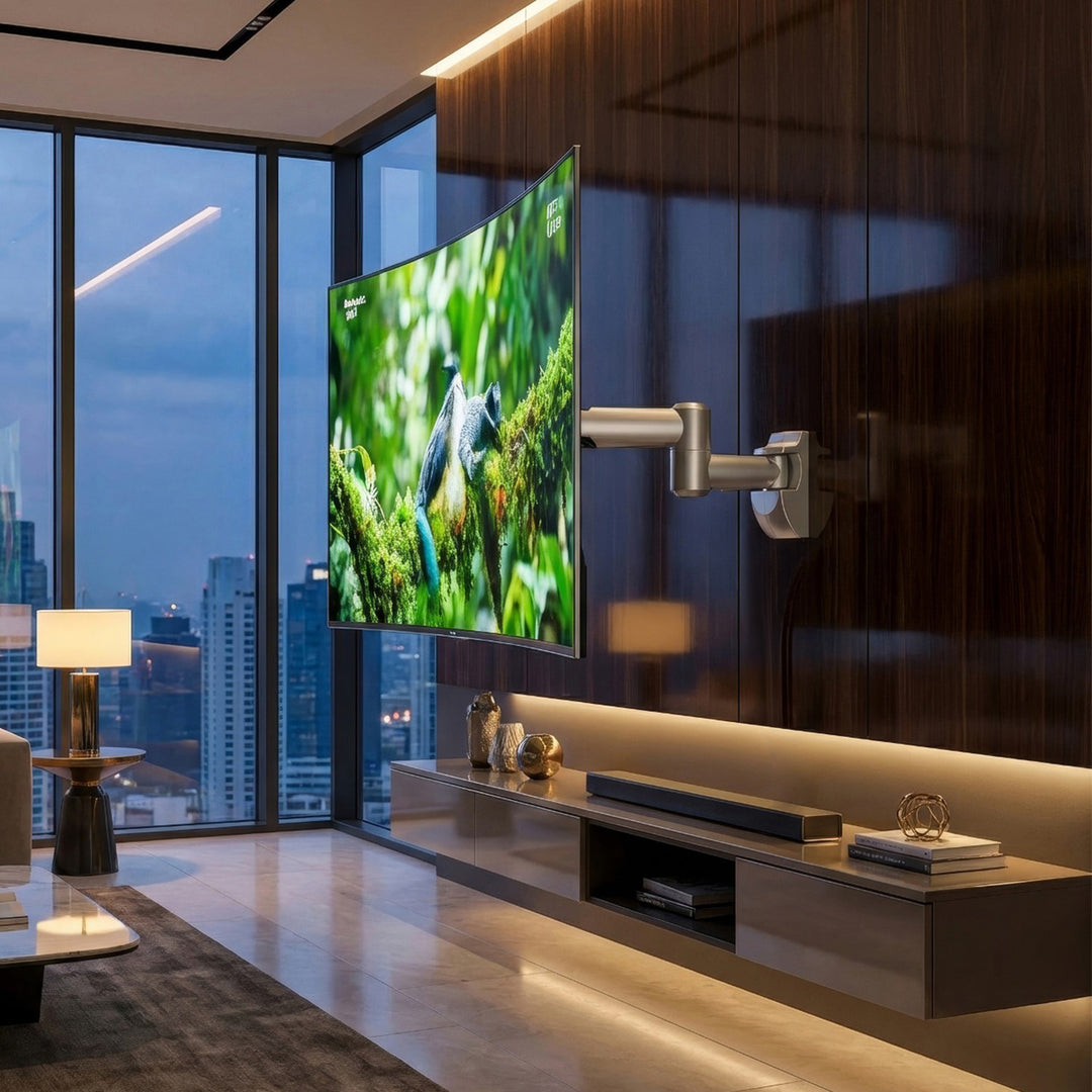 Halterung für Fernseher oder Monitor Maclean, universell, max. VESA 200x200, 23-50", 30 kg, silber, MC-503A S