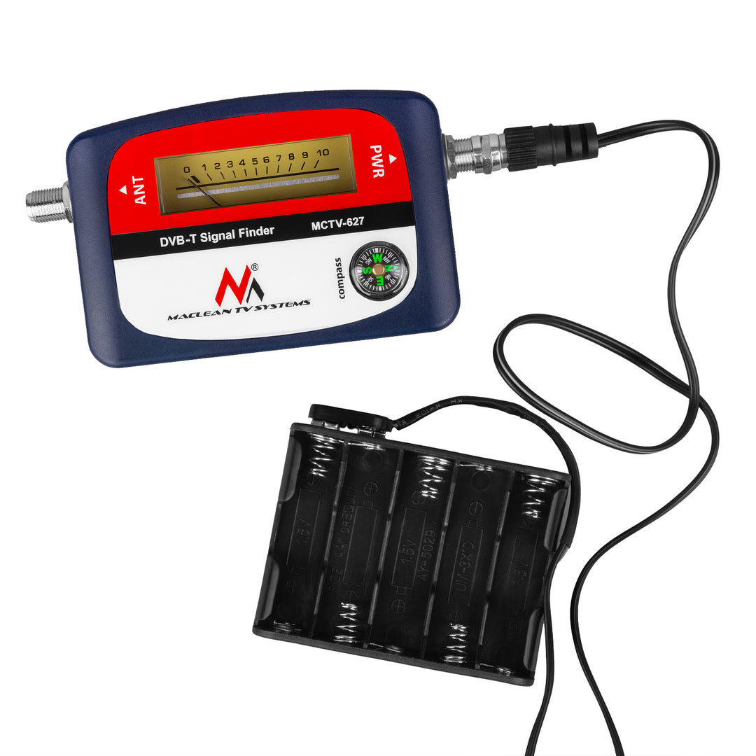 DVB-T TV Messgerät ETUI 30cm Kabel MCTV-627  Analoganzeige