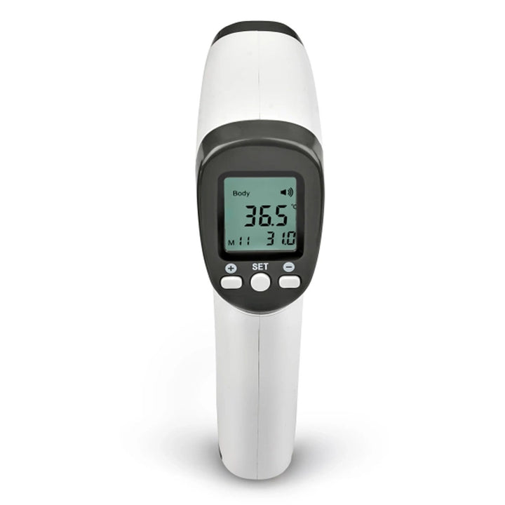 Tech-Med berührungsloses Thermometer, LCD-Anzeige, Speicher für 32 Ergebnisse, TM-F03BB