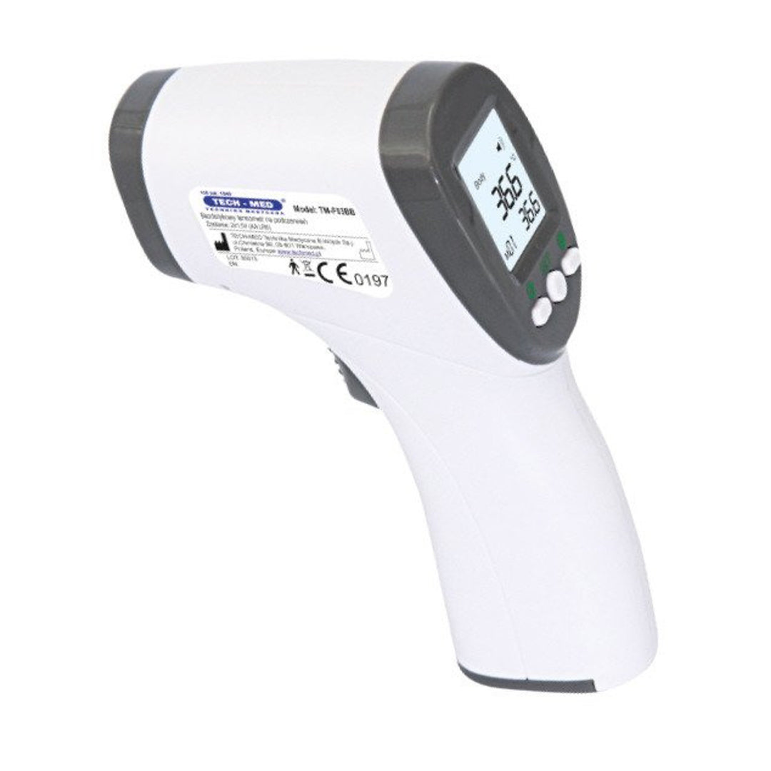 Tech-Med berührungsloses Thermometer, LCD-Anzeige, Speicher für 32 Ergebnisse, TM-F03BB