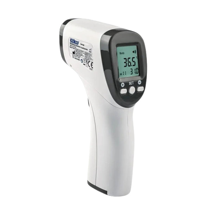 Tech-Med berührungsloses Thermometer, LCD-Anzeige, Speicher für 32 Ergebnisse, TM-F03BB