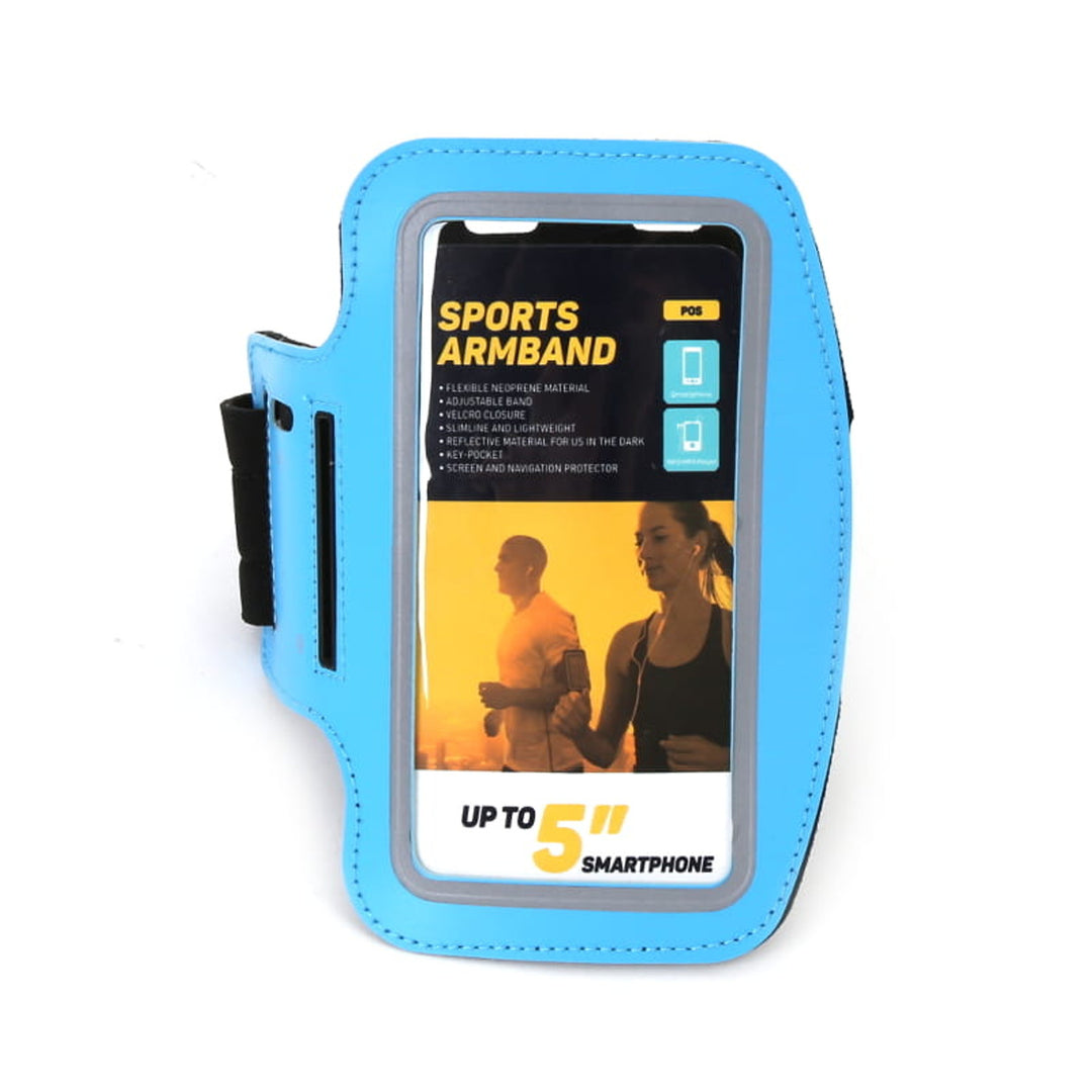 5'' Smartphone-Tasche mit Schulterriemen blau Platinet 42054