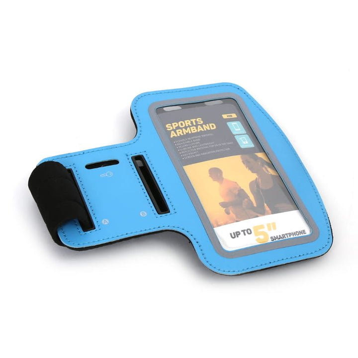 5'' Smartphone-Tasche mit Schulterriemen blau Platinet 42054