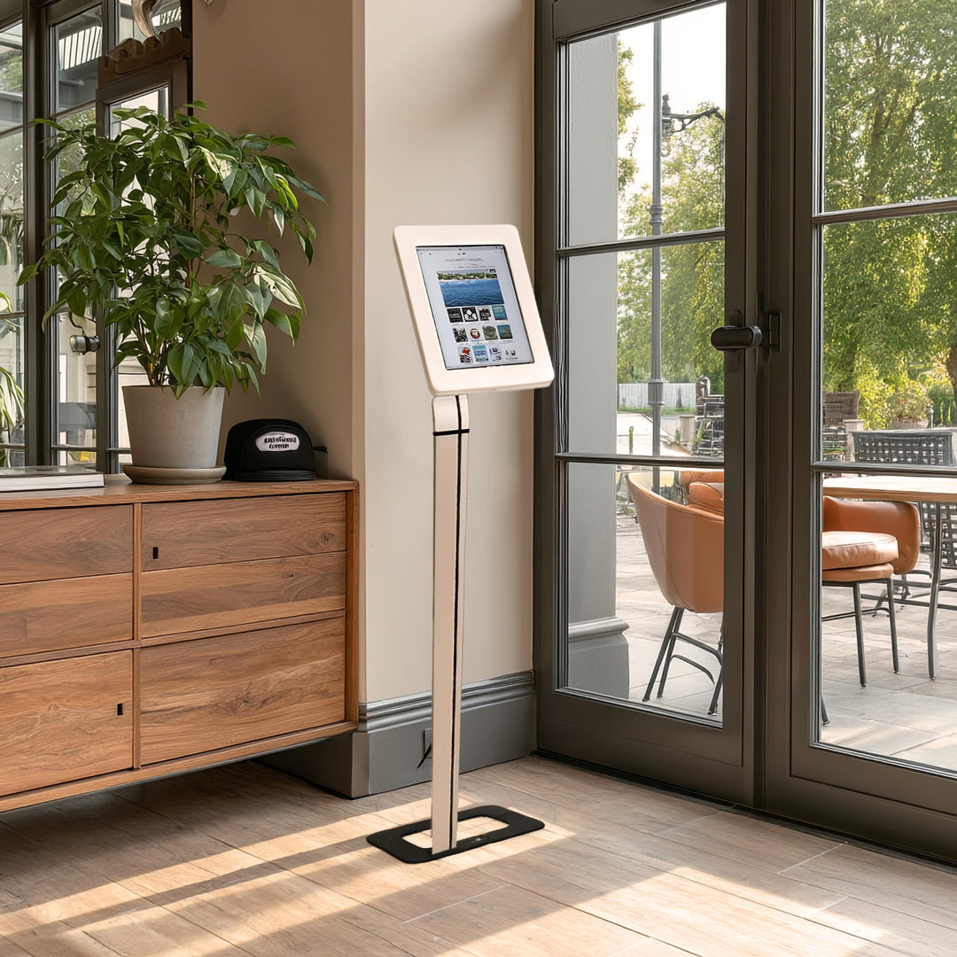 Maclean MC-645 Universal Bodenständer für Tablet (9,7-10,1 Zoll) Halter mit Verriegelung Tablet Ständer