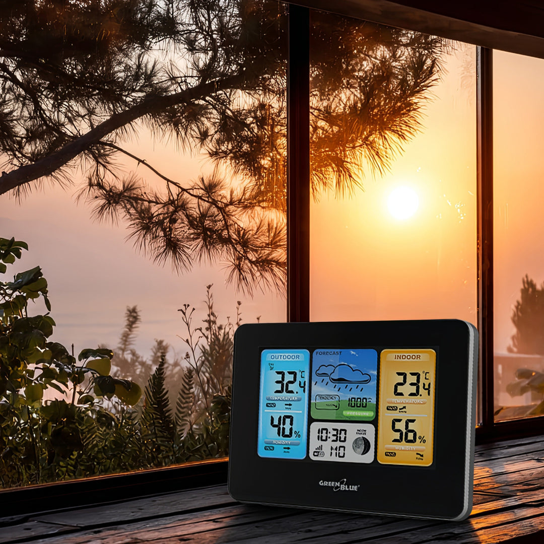 GreenBlue GB522 Wetterstation mit drahtlosem Wi-Fi mit dem Farbdisplay